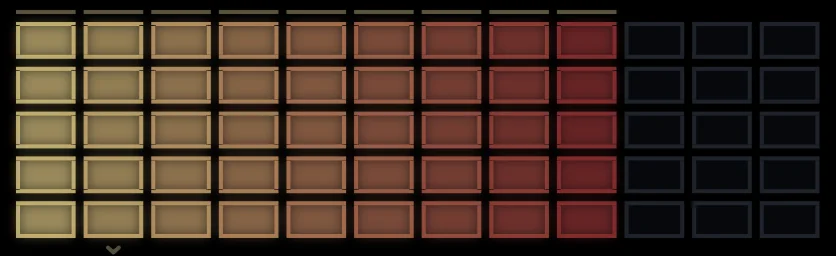 Sample matrix with velocity columns and round-robin rows